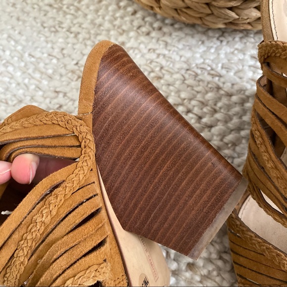 Vince Camuto Janil Braided Suede Ankle Strap Heels - Picture 6 of 9